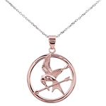 Mockingjay Pendant - Rose gold-plated Sterling Silver Mockingjay Pendant - Rose gold-plated Sterling Silver